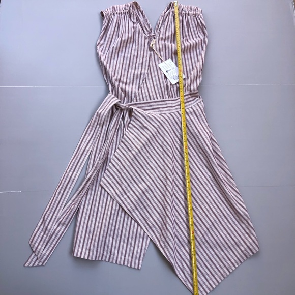 NEW ETICA antonia wrap dress in sassafras stripe size medium - Picture 9 of 15